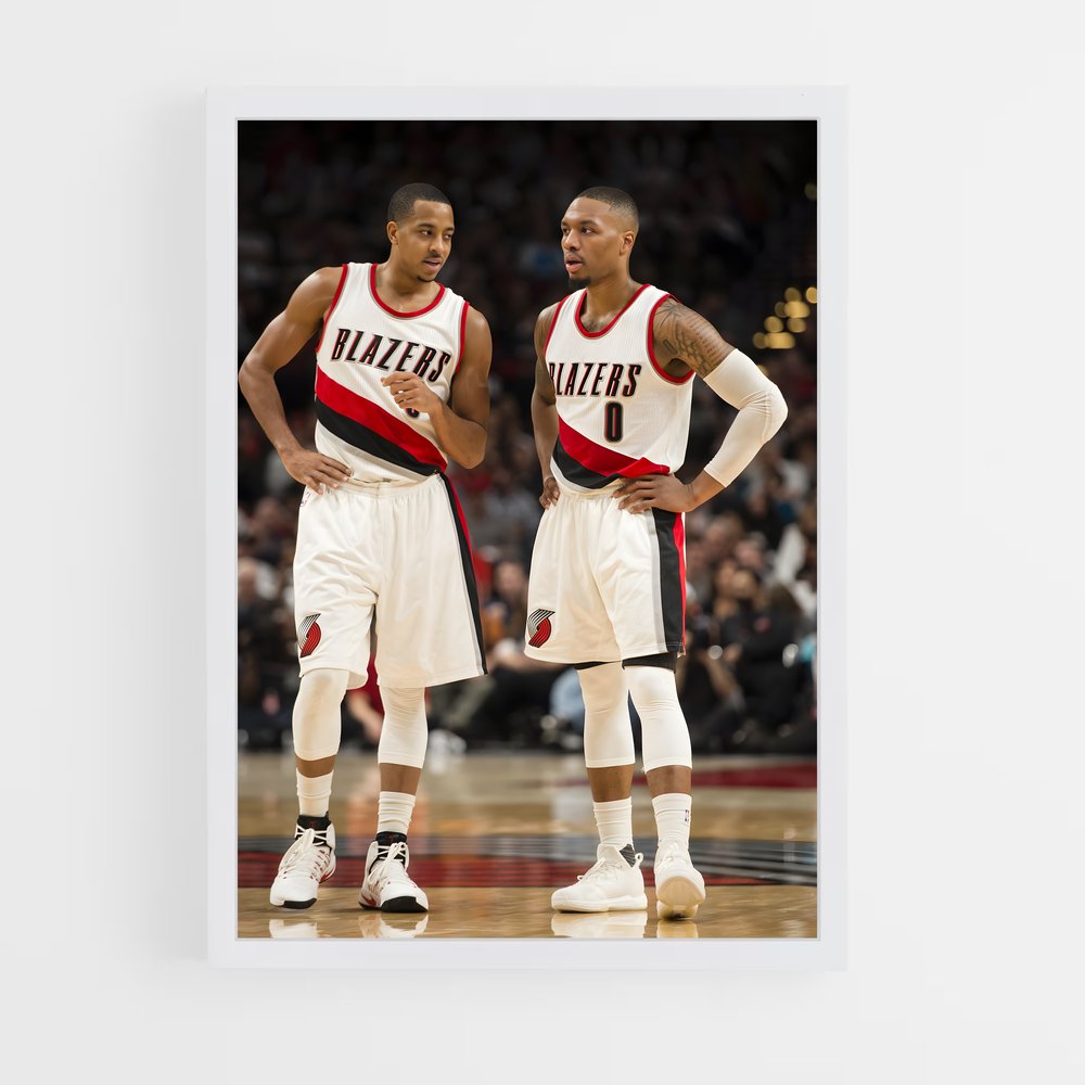Poster Duel sur le Terrain – affiche Basketball (vue 3)